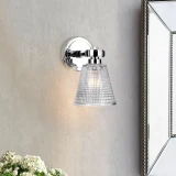  Lucas + McKearn Gunnislake 1 Light Bath Light in Polished Chrome 