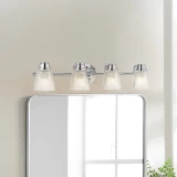 Lucas + McKearn Hudson 4 Light Bath Light in Polished Chrome