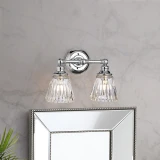 Lucas + McKearn Keynes 2 Light Bath Light in Polished Chrome 