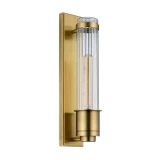 Lucas + McKearn Wellington 1 Light Bath Light in Aged Brass
