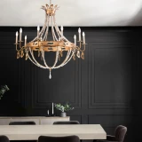 Lucas + McKearn Monteleone 10 Light Chandelier - Gold