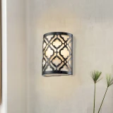 Lucas + McKearn Arabella 1 Light Wall Sconce in Lacquered Black