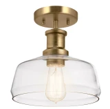 Lucas + McKearn Nottinghill 1 Light Duo-Mount Pendant - Brass