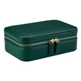 WOLF x Fiona Howard Sophia Travel Zip Case in Forest Green Fruit Botanical