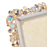 Jay Strongwater Emery Bejeweled 4" x 6" Crystal Picture Frame in Baby Blue