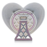 Jay Strongwater Chantal Heart Crystal Picture Frame in Pale Pink