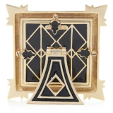 Jay Strongwater Dorothy 3" x 3" Art Deco Crystal Picture Frame