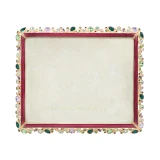 Jay Strongwater Theo Bejeweled 8" x 10" Crystal Picture Frame in Bouquet