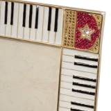 Jay Strongwater Elton John Piano Key 5" x 7" Crystal Picture Frame