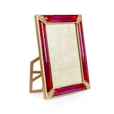 Jay Strongwater Lavinia 4" x 6" Bouquet Crystal Picture Frame