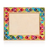 Jay Strongwater Abaculus Pyramid 3" x 4" Rainbow Picture Frame