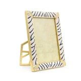 Jay Strongwater Lavinia Zebra 4" x 6" Crystal Picture Frame