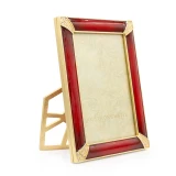 Jay Strongwater Lavinia Ruby 4" x 6" Crystal Picture Frame