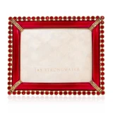 Jay Strongwater Emilia Stone Edge Ruby 3" x 4" Crystal Picture Frame