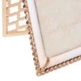 Jay Strongwater Lorraine Stone Edge Boudoir 4" x 6" Crystal Picture Frame