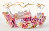 Jay Strongwater Paisley Small Ruffle Flower Bowl