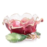 Jay Strongwater Sydney Large Flower Bowl - Flora