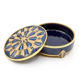Jay Strongwater Pearl Art Deco Box - Delft Garden