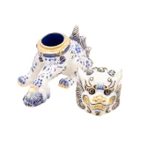 Jay Strongwater Yin Foo Dog Chinoiserie Box