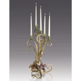 Jay Strongwater Aubree Orchid Candelabra