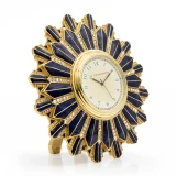 Jay Strongwater Clarence Art Deco Clock - Delft Garden