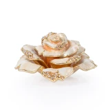 Jay Strongwater Rosie Rose Table Objet - Boudoir