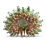 Jay Strongwater Stanton Fan Tail Peacock Figurine