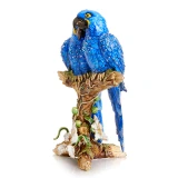 Jay Strongwater Julie and Blaze Macaws on Branch Figurine