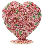 Jay Strongwater Chloe Floral Heart Obje