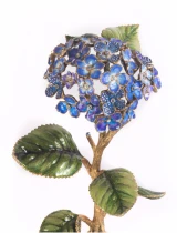 Jay Strongwater Nori Hydrangea Objet in Blue