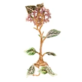 Jay Strongwater Nori Hydrangea Objet in Pink