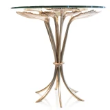 Jay Strongwater Lola Ginkgo Leaf Table