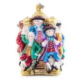 Jay Strongwater 10 Lords-A-Leaping Glass Ornament