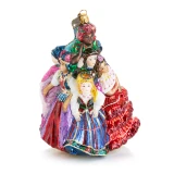 Jay Strongwater Nine Ladies Dancing Glass Ornament