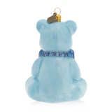 Jay Strongwater Baby's First Christmas Teddy Glass Ornament