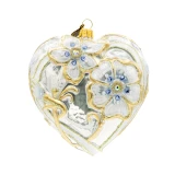 Jay Strongwater Floral Opal Heart Ornament