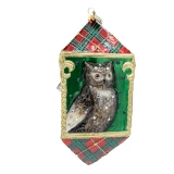 Jay Strongwater Plaid Woodland Animal Ornament