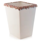 Jay Strongwater Esther Bejeweled Trash Bin - Ruby