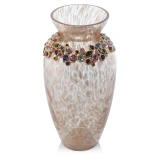 Jay Strongwater Norah Bejeweled 8" Vase - Bouquet