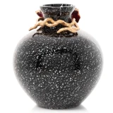 Jay Strongwater Ayla Small Night Bloom Rose 5" Vase