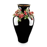 Jay Strongwater Rose Nightbloom 21" Vase