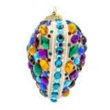 Jay Strongwater Bejeweled Heart Glass Ornament
