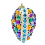 Jay Strongwater Bejeweled Heart Glass Ornament