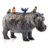 Jay Strongwater Penny Hippo Objet