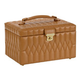 WOLF - Lauren Medium Jewelry Box in Caramel