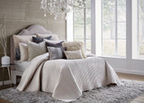 Cloud9 Design Maya Beige and Silver Quilt Set