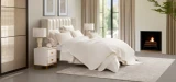 Cloud9 Design Mykonos Ivory Linen Quilt Set