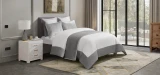 Cloud9 Design Santorini Ivory and Grey Duvet Cover