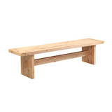 World Interiors - Alpine 74" Bench in Distressed Oak