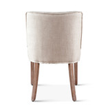 World Interiors - Avery Dining Chair in Off-White Linen with Natural Legs
